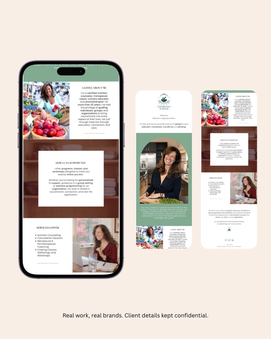Email marketing · Nutrition & wellness coach